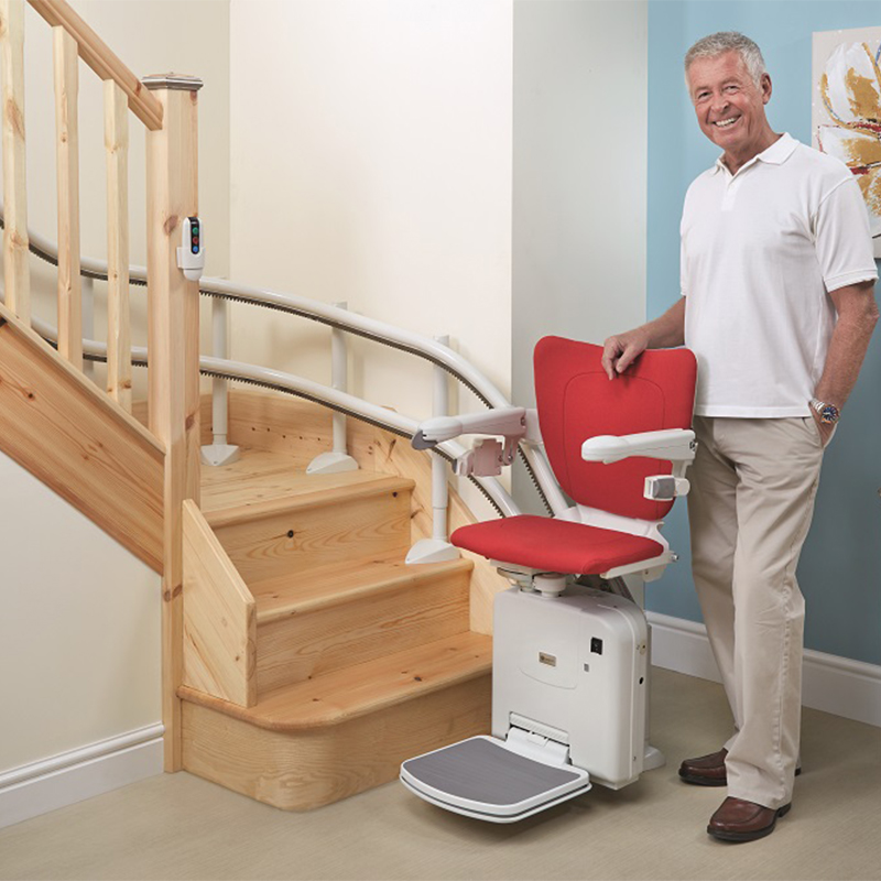Los Angeles AccessBDD  custom curved stairlift