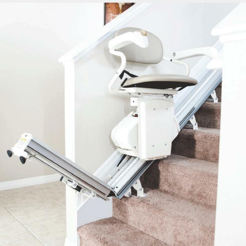 Harmar stair chair lift with hinged rail manual or powered